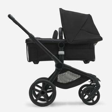 Bugaboo Fox5 Stroller - Midnight Black/Sun Canopy, Midnight Black Fabrics, Black Chassis - Traveling Tikes 