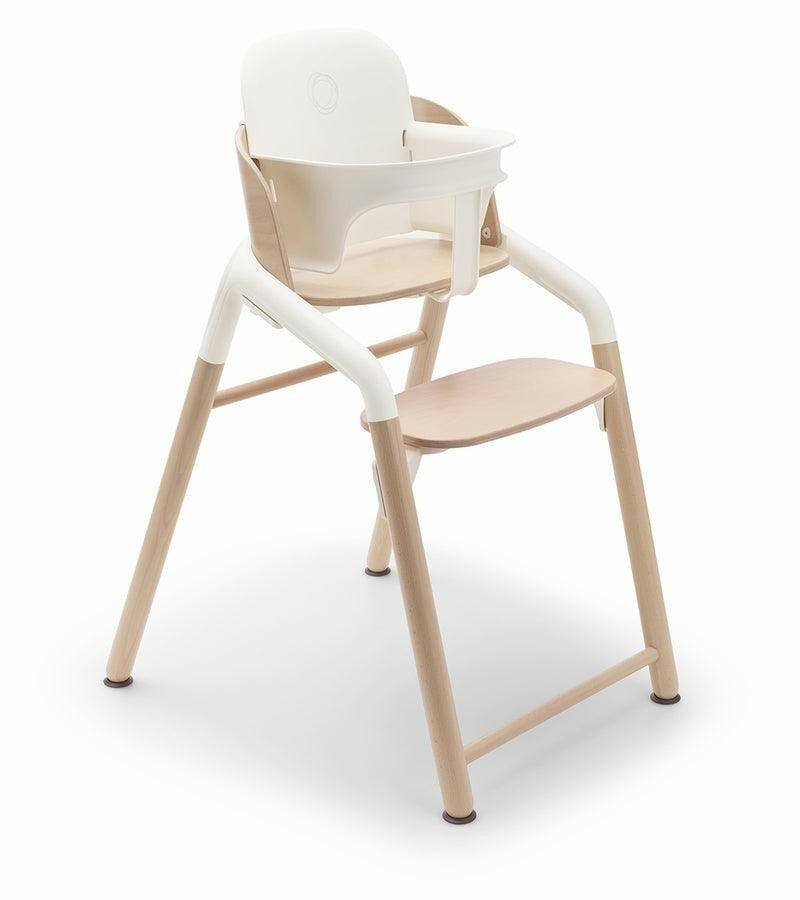 Bugaboo Giraffe Complete High Chair - Neutral Wood / White - Traveling Tikes 