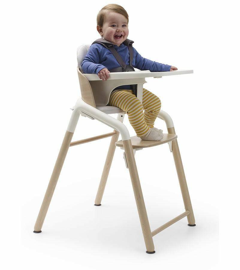 Bugaboo Giraffe Complete High Chair - Neutral Wood / White - Traveling Tikes 