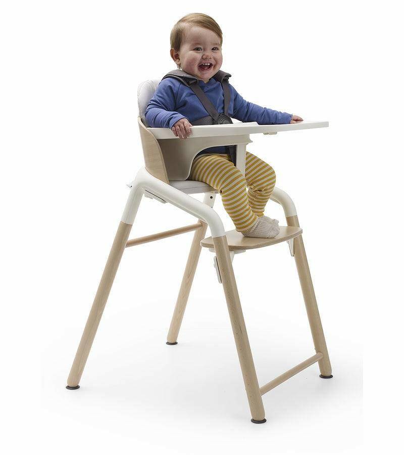 Bugaboo Giraffe Complete High Chair - Warm Wood / Grey - Traveling Tikes 