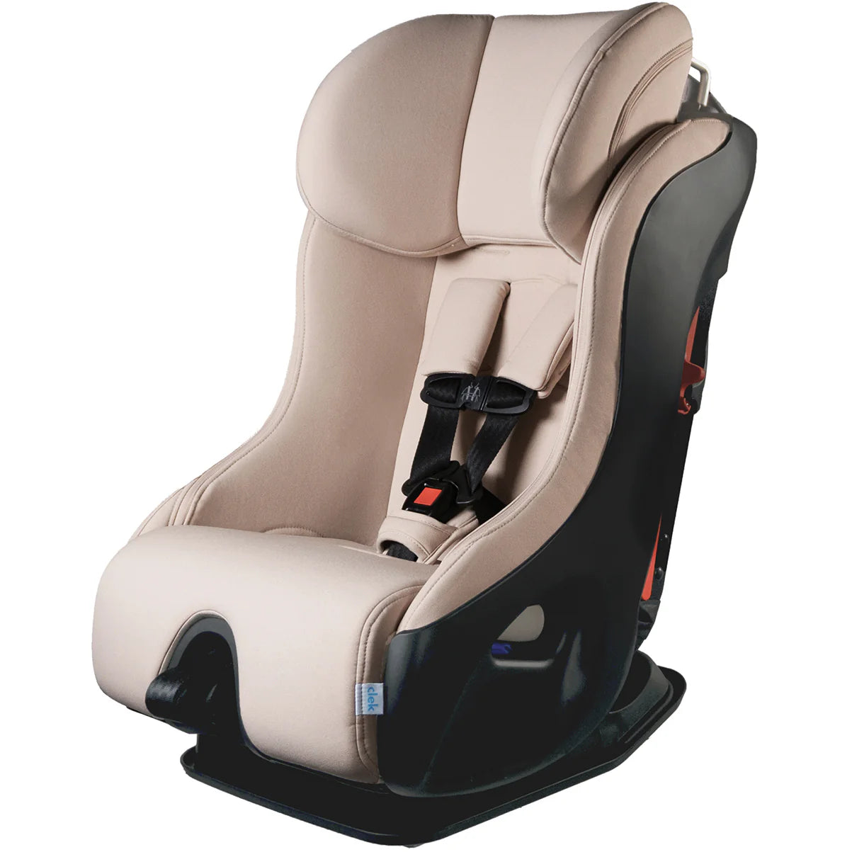 Clek Fllo Narrow Convertible Car Seat with Anti-Rebound Bar - Latte Ziip (Flame Retardant Free)