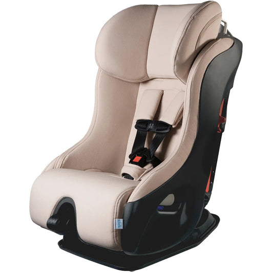 Clek Fllo Narrow Convertible Car Seat with Anti-Rebound Bar - Latte Ziip (Flame Retardant Free) FL19U1-BGB