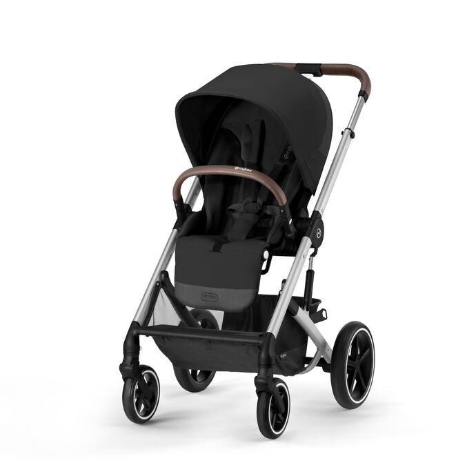 Cybex Balios S Lux Travel System - Moon Black (Silver Frame)