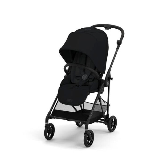 Cybex Melio Carbon 3 Compact Stroller - Moon Black