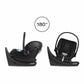 Cybex Aton G Swivel SensorSafe Infant Car Seat - Moon Black - Traveling Tikes 