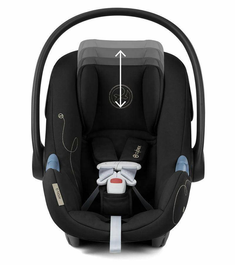 Cybex Aton G Swivel SensorSafe Infant Car Seat - Moon Black - Traveling Tikes 