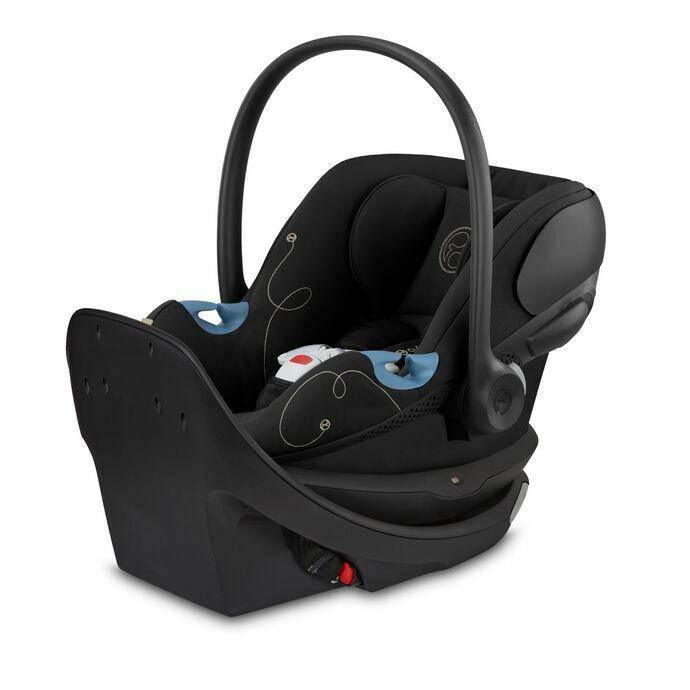 Cybex Aton G Swivel SensorSafe Infant Car Seat - Moon Black - Traveling Tikes 