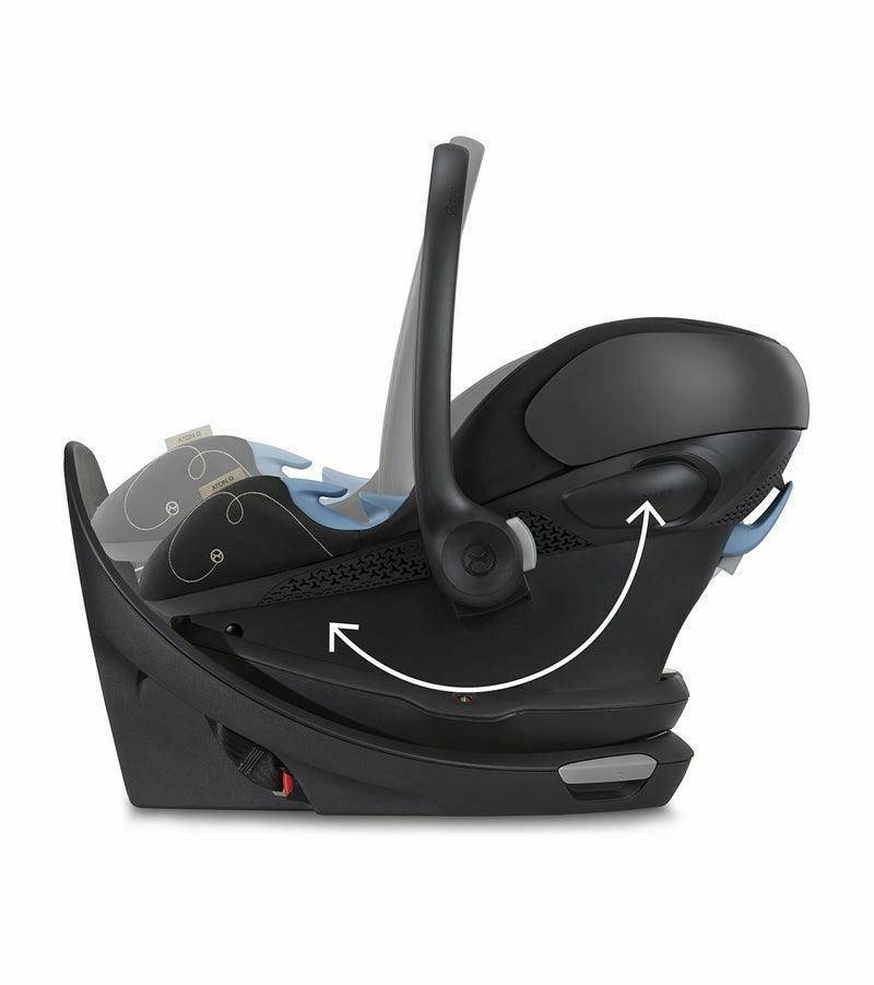 Cybex Aton G Swivel SensorSafe Infant Car Seat - Moon Black - Traveling Tikes 