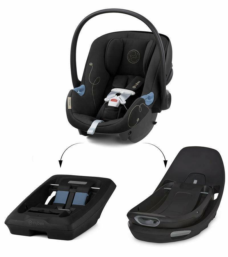 Cybex Aton G Swivel SensorSafe Infant Car Seat - Moon Black - Traveling Tikes 