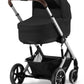 Cybex Balios S Lux 2 Stroller + Cot S Lux 2 Bundle - Silver Frame / Moon Black