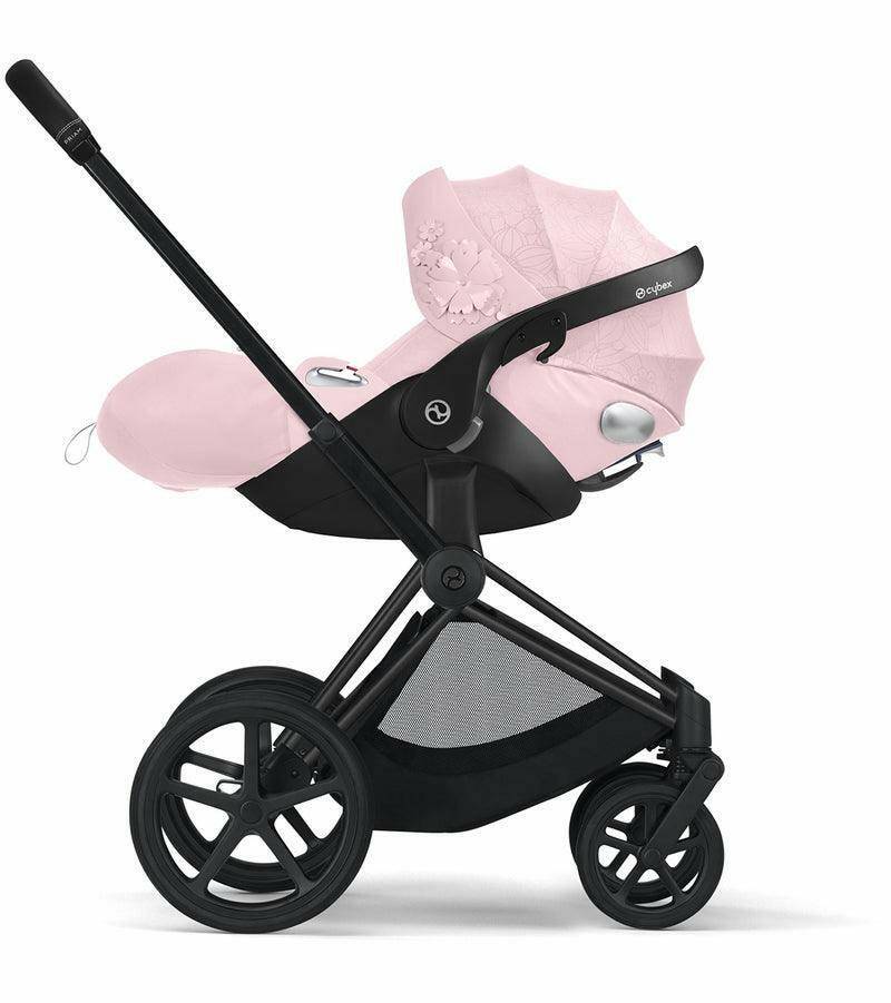 Cybex Cloud Q Sensorsafe Reclining Infant Car Seat - Simply Flowers - Pale Blush