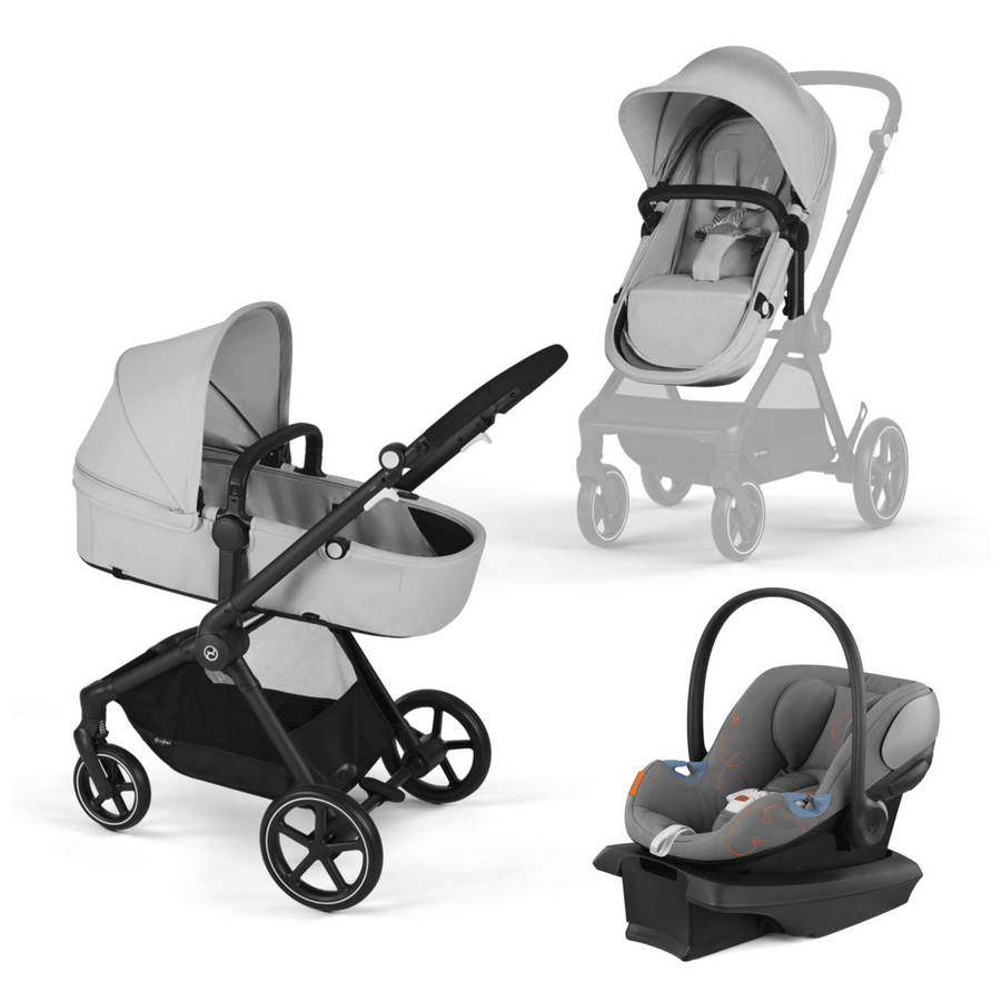 Cybex EOS Travel System - Lava Grey (Black Frame) - Traveling Tikes 