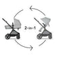 Cybex EOS Travel System - Lava Grey (Black Frame) - Traveling Tikes 