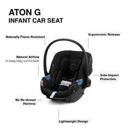 Cybex EOS Travel System - Moon Black (Black Frame) - Traveling Tikes 