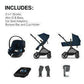 Cybex EOS Travel System - Ocean Blue (Black Frame) - Traveling Tikes 