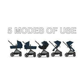 Cybex EOS Travel System - Ocean Blue (Black Frame) - Traveling Tikes 