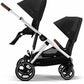 Cybex Gazelle S 2 Double Stroller Bundle - Silver Frame / Lava Grey - Traveling Tikes 