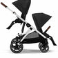 Cybex Gazelle S 2 Double Stroller Bundle - Silver Frame / Lava Grey - Traveling Tikes 