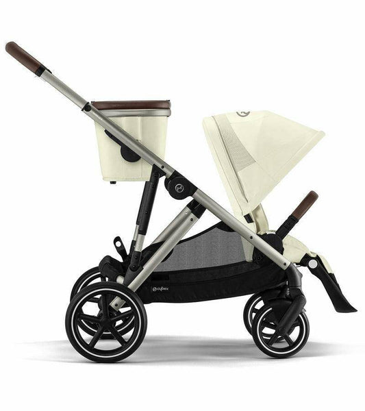 Cybex Gazelle S 2 Single-to-Double Stroller - Taupe Frame / Seashell Beige - Traveling Tikes 