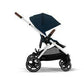 Cybex Gazelle S 2 Stroller – Silver Frame with Ocean Blue Seat