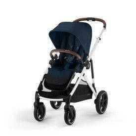 Cybex Gazelle S 2 Stroller – Silver Frame with Ocean Blue Seat