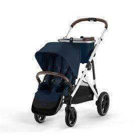 Cybex Gazelle S 2 Stroller – Silver Frame with Ocean Blue Seat