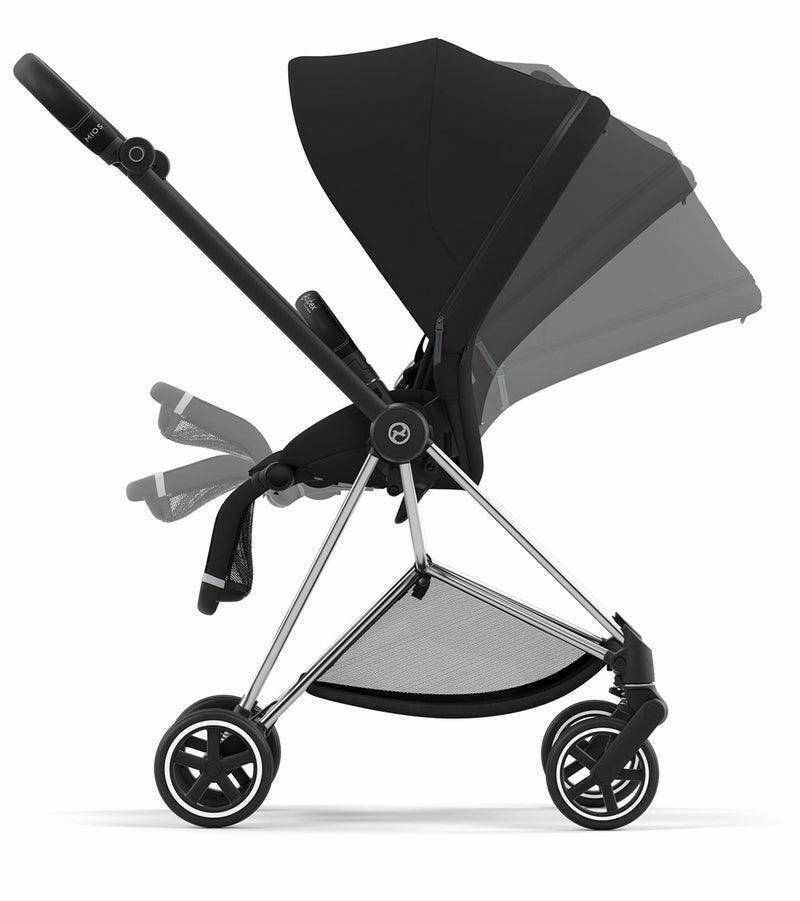 Cybex Mios 3 Stroller - Chrome / Black / Deep Black - Traveling Tikes 