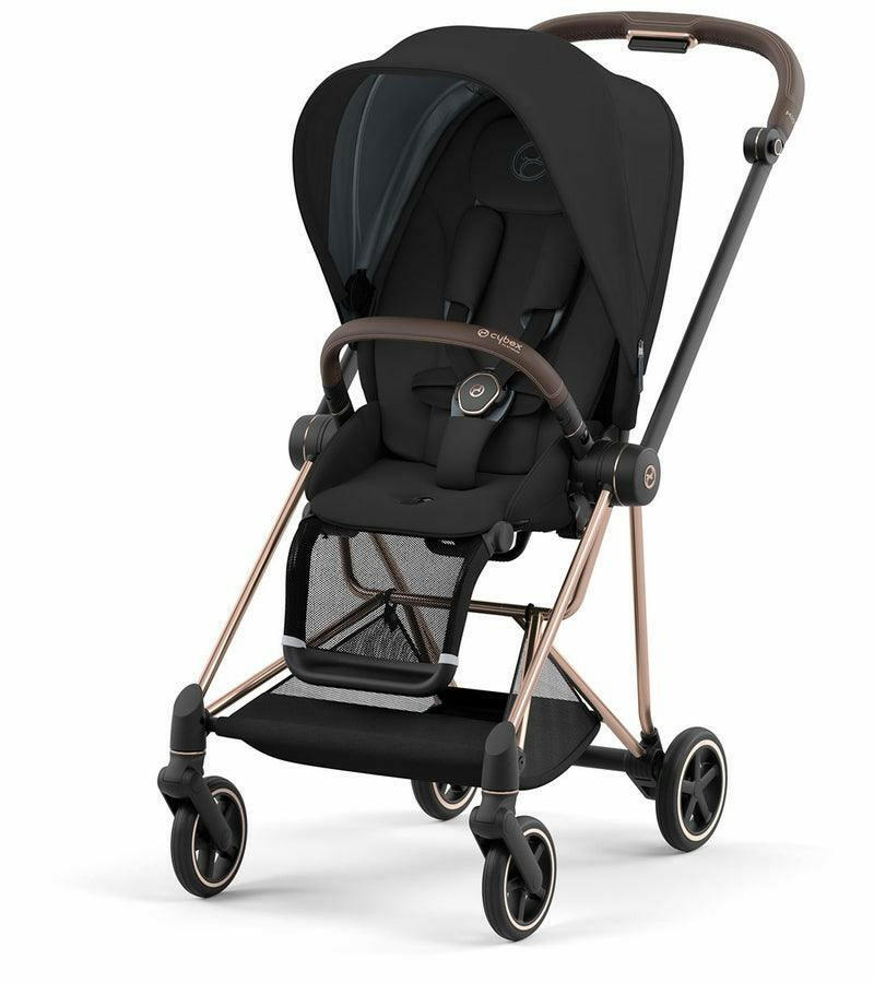 Cybex Mios 3 Stroller - Rose Gold / Brown / Deep Black - Traveling Tikes 