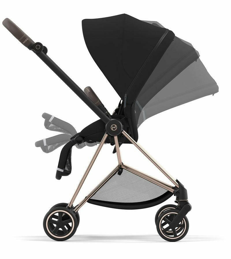 Cybex Mios 3 Stroller - Rose Gold / Brown / Deep Black - Traveling Tikes 