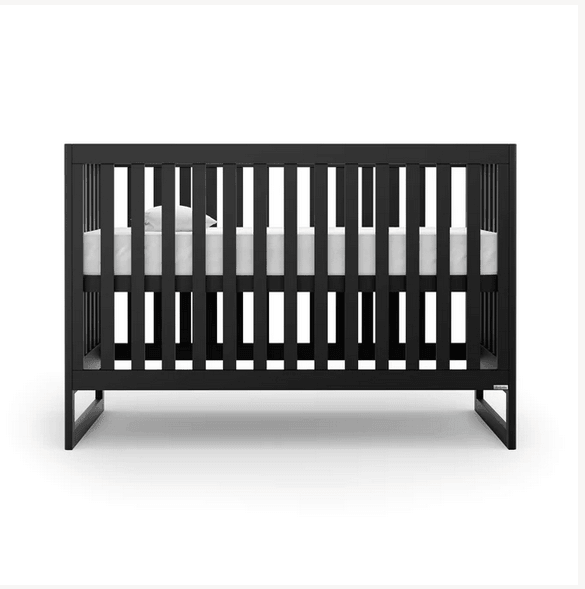 DaDaDa Austin 3-in-1 Convertible Crib - Black - Traveling Tikes 