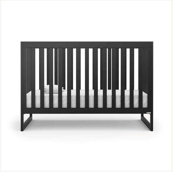 DaDaDa Austin 3-in-1 Convertible Crib - Black - Traveling Tikes 