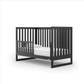 DaDaDa Austin 3-in-1 Convertible Crib - Black - Traveling Tikes 