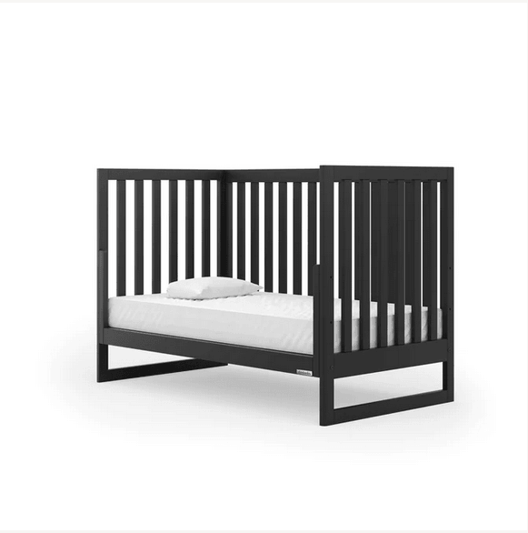 DaDaDa Austin 3-in-1 Convertible Crib - Black - Traveling Tikes 