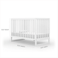 DaDaDa Austin 3-in-1 Convertible Crib - White - Traveling Tikes 