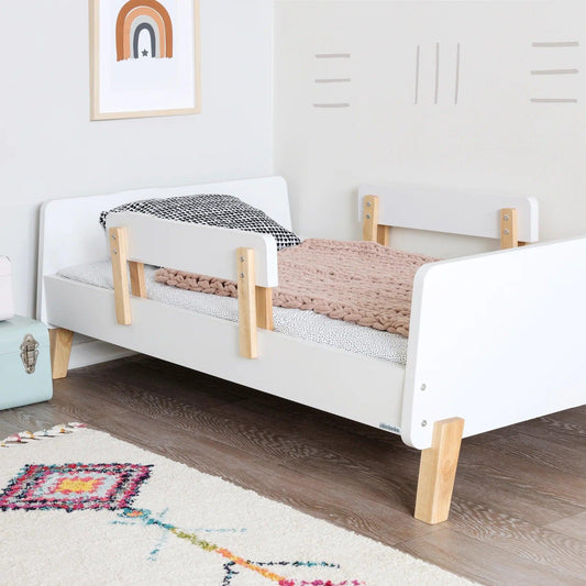 Dadada Muse Toddler Bed White + Natural - Traveling Tikes 
