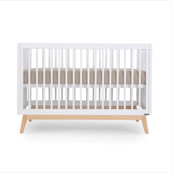 DaDaDa Soho 3-in-1 Convertible Crib - White/Natural