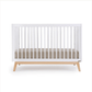 DaDaDa Soho 3-in-1 Convertible Crib - White/Natural