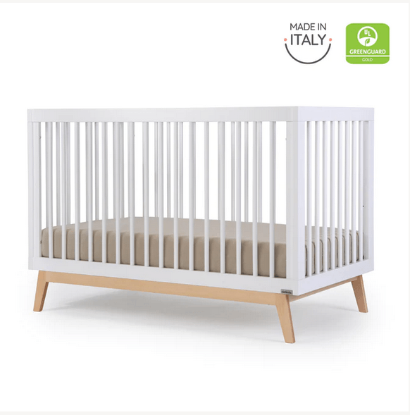 DaDaDa Soho 3-in-1 Convertible Crib - White/Natural