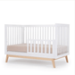 DaDaDa Soho 3-in-1 Convertible Crib - White/Natural