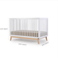 DaDaDa Soho 3-in-1 Convertible Crib - White/Natural