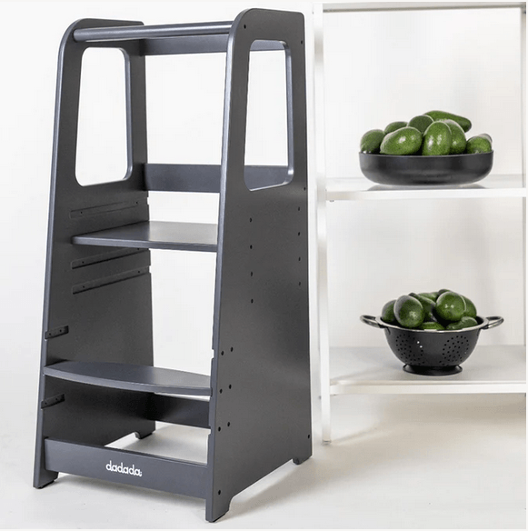 Dadada Toddler Tower - Graphite - Traveling Tikes 