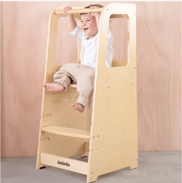 Dadada Toddler Tower - Natural - Traveling Tikes 