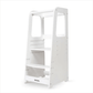 Dadada Toddler Tower - White - Traveling Tikes 