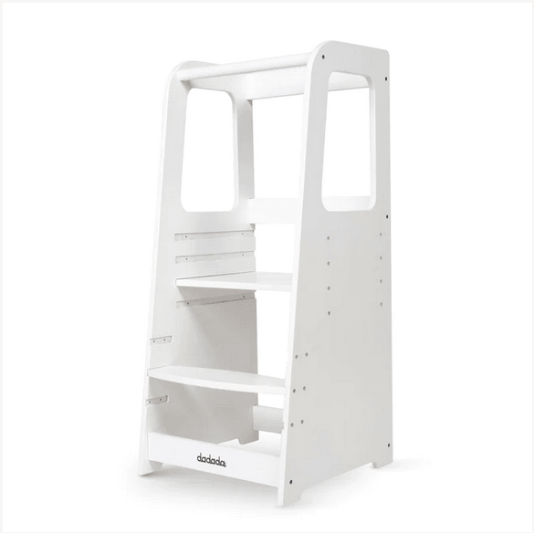 Dadada Toddler Tower - White - Traveling Tikes 