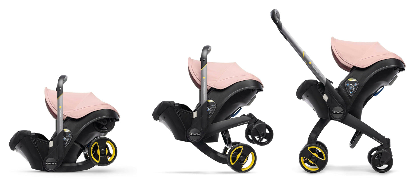 Doona+ Infant Car Seat & Stroller - Blush Pink - Traveling Tikes 