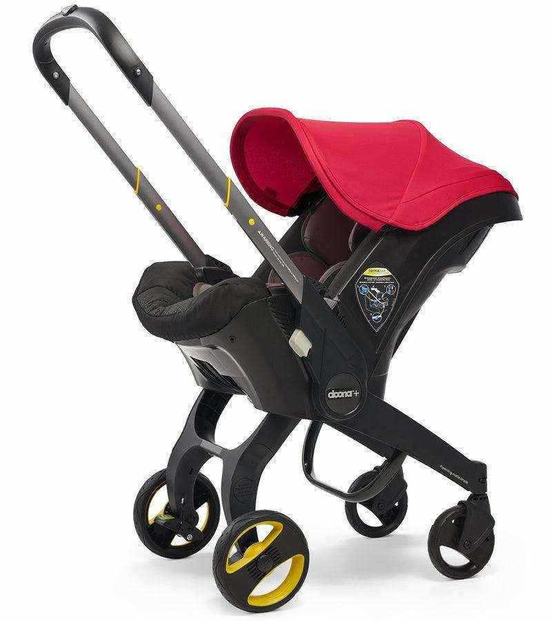 Doona+ Infant Car Seat & Stroller - Flame Red - Traveling Tikes 