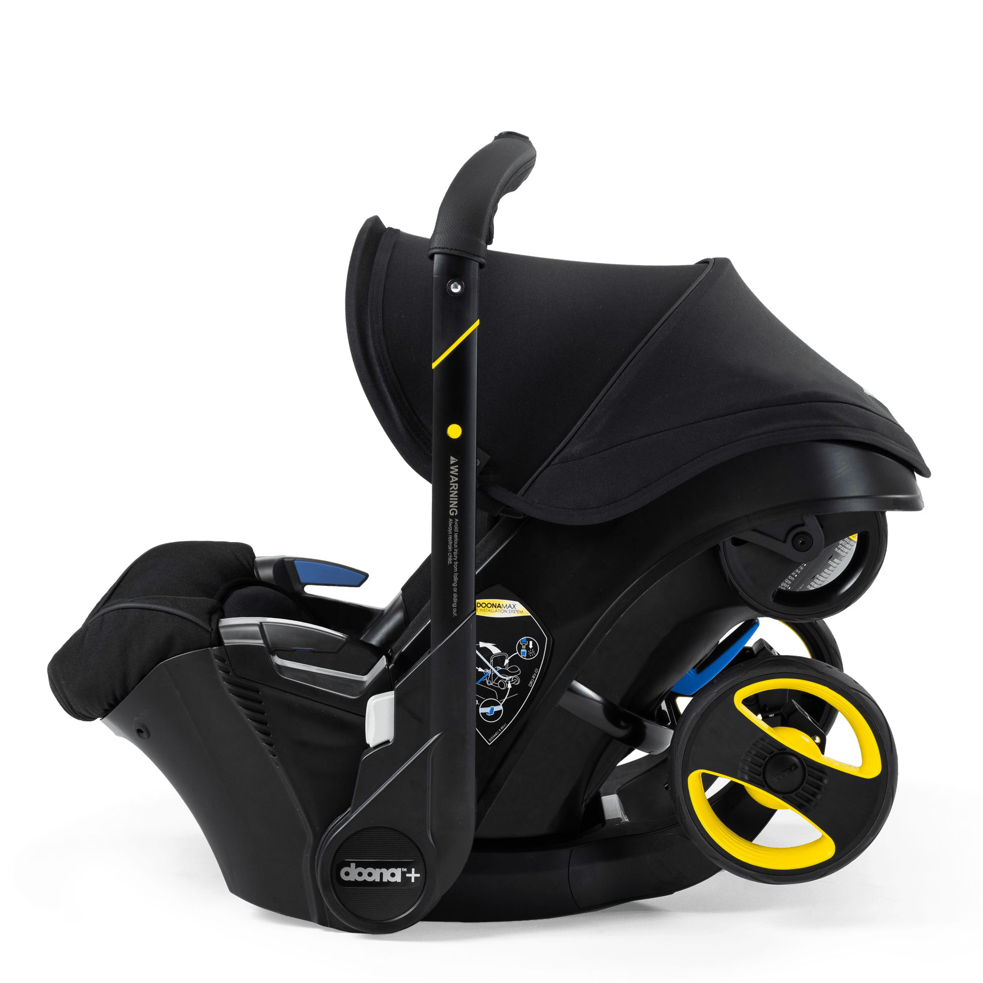 Doona+ Infant Car Seat & Stroller - Midnight - Traveling Tikes 