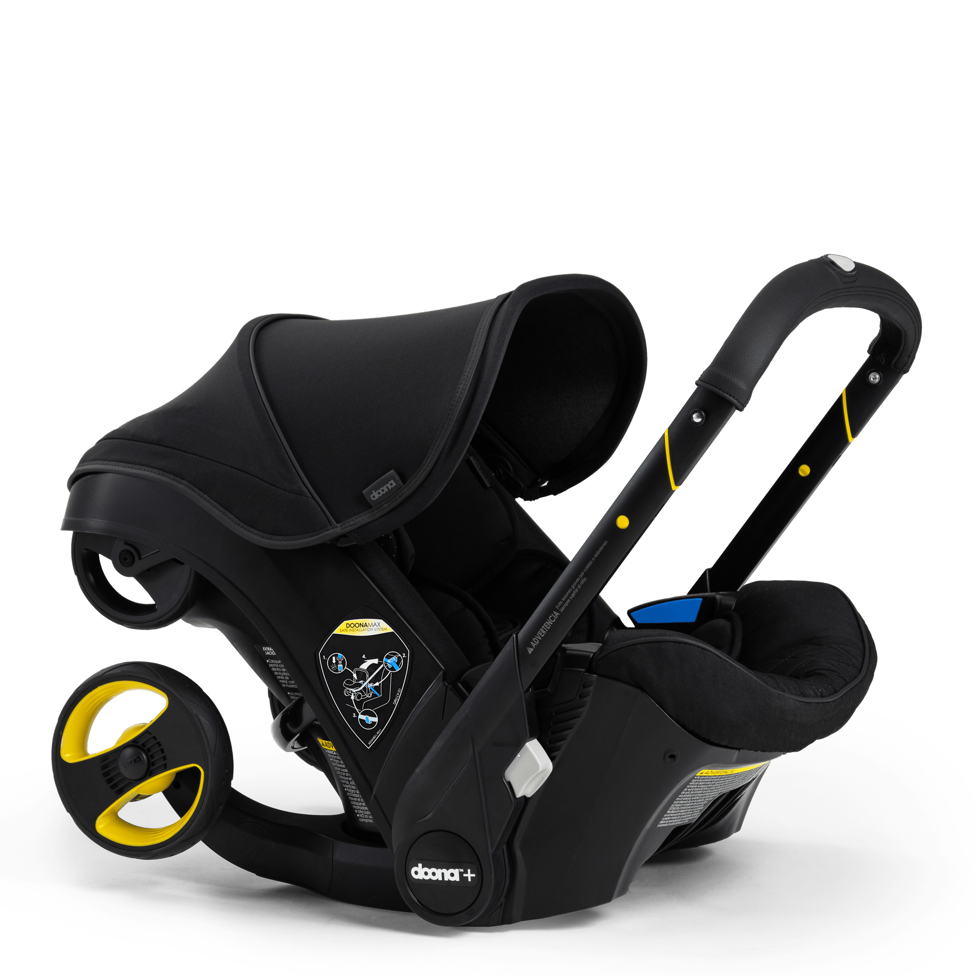 Doona+ Infant Car Seat & Stroller - Midnight - Traveling Tikes 