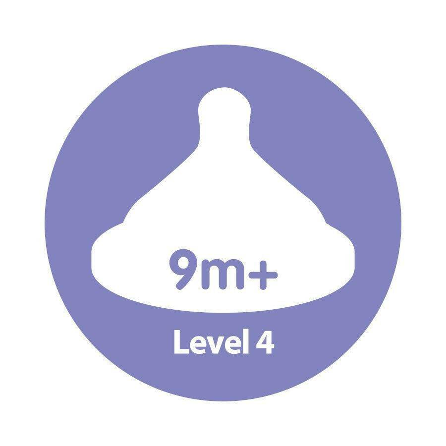 Dr. Brown’s Options+ Wide-Neck Baby Bottle Nipple Level 4 (9m+ Fast Flow)