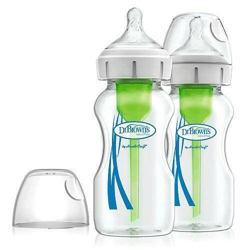 Dr. Brown's Options+ Wide-Neck Glass Bottle, 9 oz - 2 Pack - Traveling Tikes 